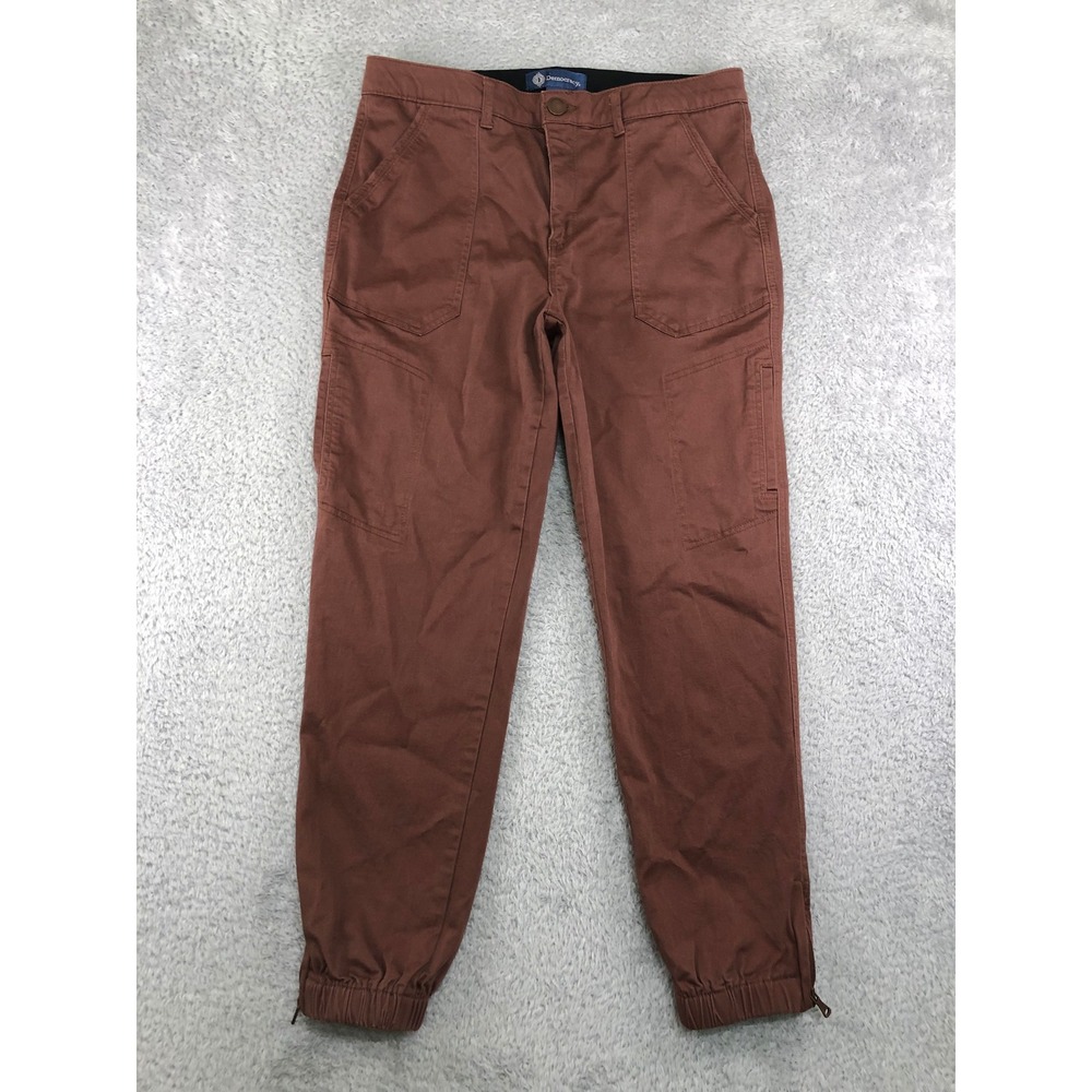 Democracy Joggers Women 12 (32x28) Brown Ab Solution Elastic Waist